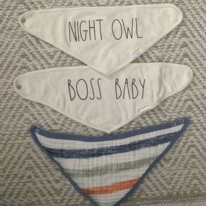 Rea Dunn & Aden+Anais baby bibs